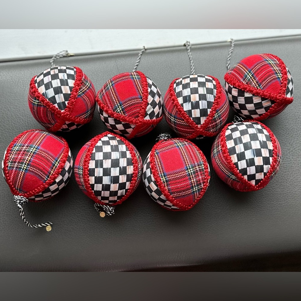 Mackenzie-Childs Tartastic Ball Ornament